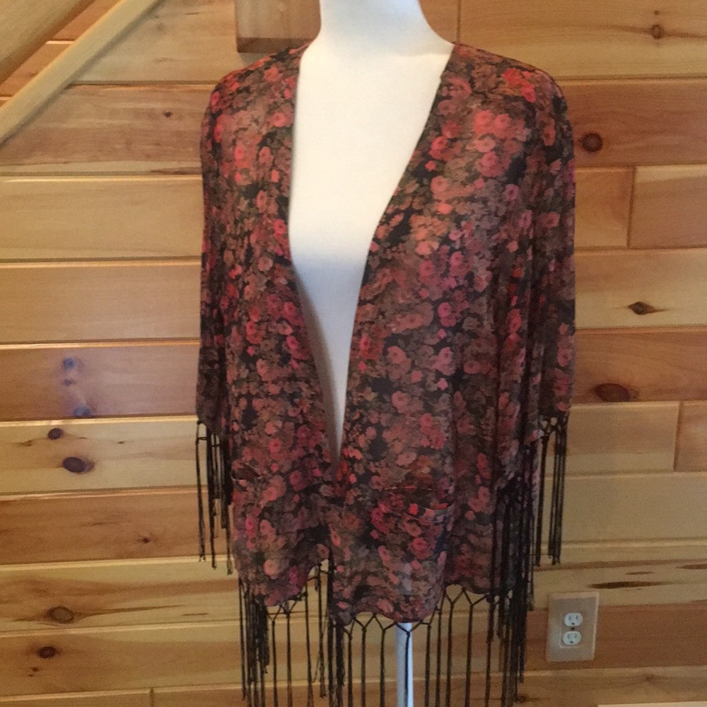 Gorgeous floral wrap jacket